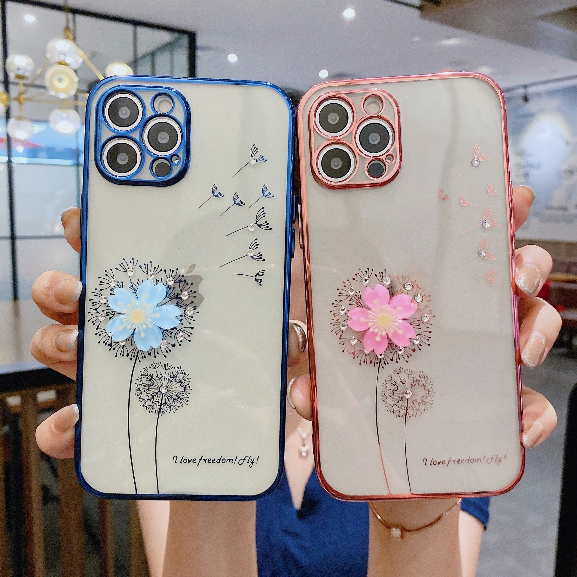 Luxury 3D Cute Flower Spin Stand Holder Phone Case Luxury 3D Cute Flower Spin Stand Holder Phone Case